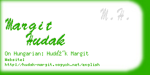 margit hudak business card